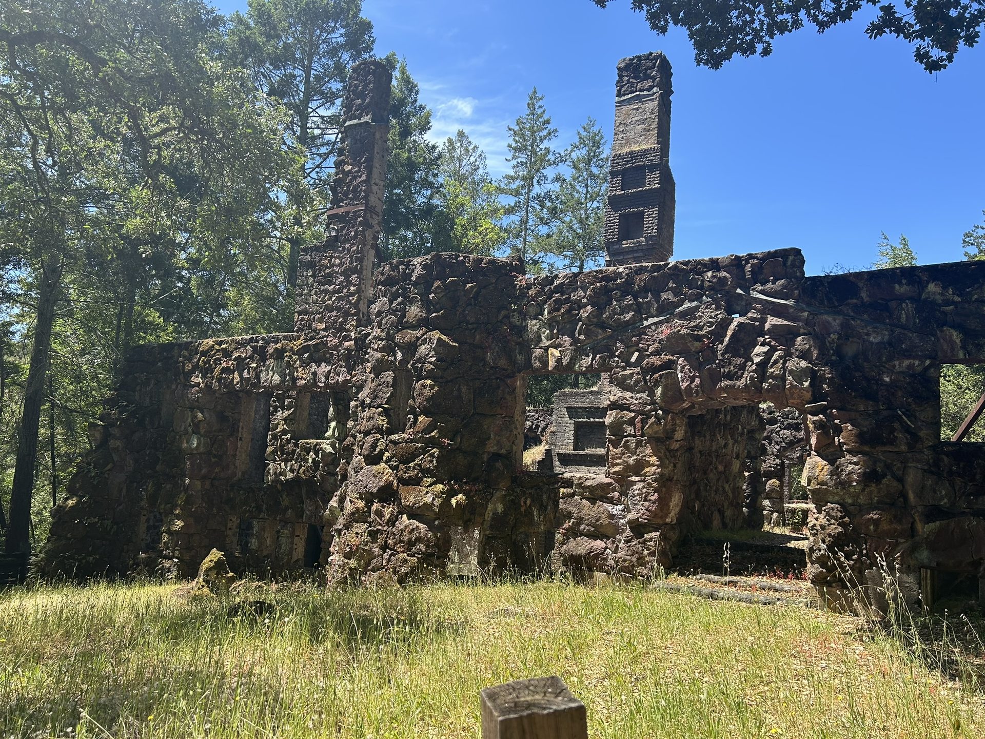 The actual Wolf House stone ruins